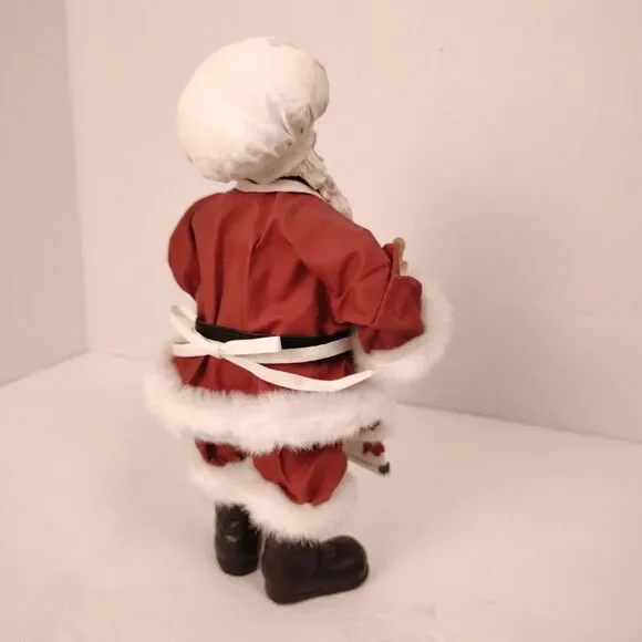 Vintage Chef Baker Santa Figurine 11” Gingerbread House Christmas Decor - Picture 7 of 10